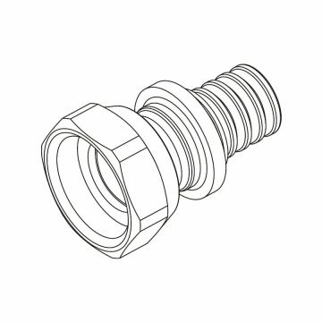 Raccord droit E.P. SDR 11 LX REHAU 12-1/2' F - 11690871001