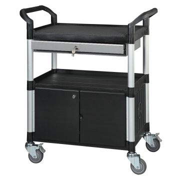 Chariot petit modèle 818D-1 3 plateaux, noir