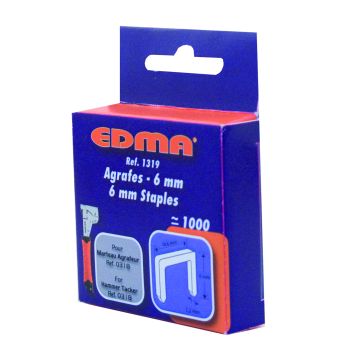 Boîte 1000 agrafes 6 mm pour Puncher