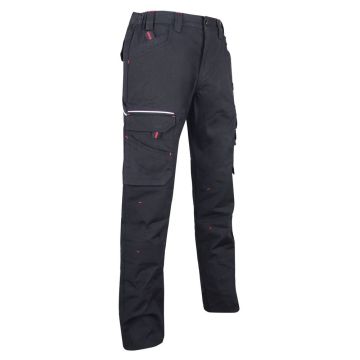 Pantalon de travail multipoches lma extensible basalte - Taille au choix