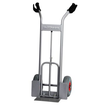 Diable acier bavette amovible capacité de charge 200 kg roue anti crevaison Matador