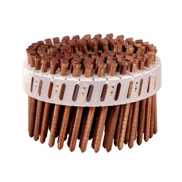 Carton de 1000 pointes LignoLoc T 47 x 78 bois annelé avec tête - 16S4778WT2