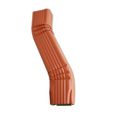 Dévoiement latéral gauche pour gouttière aluminium corniche 60x80 mm