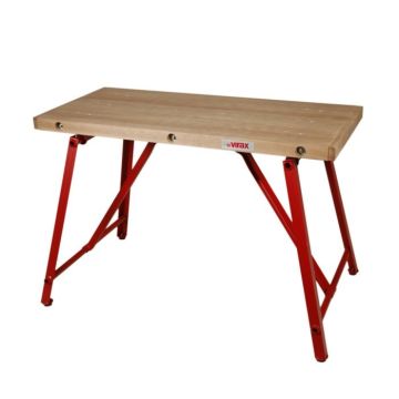 Table de monteur professionnelle 120 x 54 cm avec roues et poignée Virax 