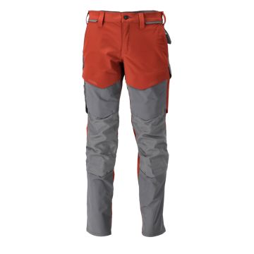 Pantalon de travail avec poches genouillères MASCOT Customized - 22379-311/2-Rouge-41-90
