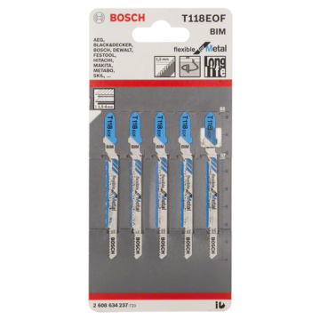 Lame pour scie sauteuse bosch t118 eof bim - 83 mm - 2608634237
