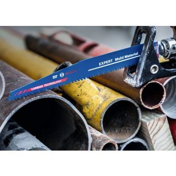 Carte 1 lame de scie sabre carbure Expert 150 mm BOSCH pour bois et métal S956XHM - 2608900389           