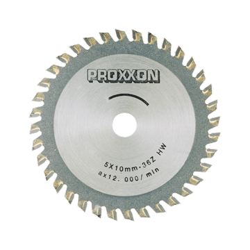 Lame de scie circulaire soudée HM pour bois 36T - PROXXON - 28732