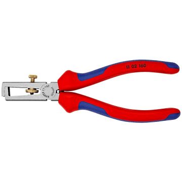 Pince à dénuder - 160 mm - Gaine bi-matière - KNIPEX - 11 02 160 SB