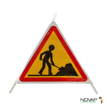 Tripode de signalisation de travaux + housse de transport - NOVAP - 3342000