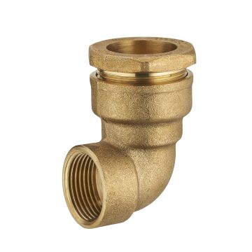 Coude laiton pour tuyau polyéthylène femelle F3/4' (20x27) NOYON & THIEBAULT - Ø 25 mm - 1723-2520L1
