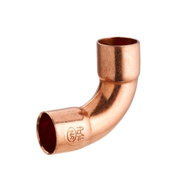 Courbe cuivre à souder 90° grand rayon double femelle égal NOYON & THIEBAULT - Ø 22 mm - 942-22L1