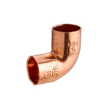 Coude cuivre à souder 90° petit rayon double femelle égal NOYON & THIEBAULT - Ø 22 mm - 940-22L1