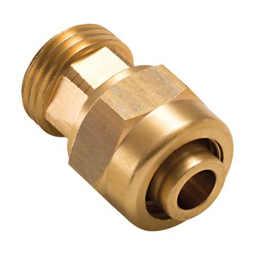 Raccord droit à compression pour tube PER NOYON & THIEBAULT - Ø 12 mm à visser mâle M1/2' (15x21) - P12-18915L1