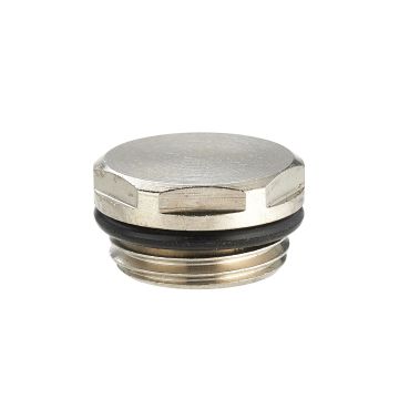 Bouchon mâle chromé pour radiateur mâle M1/2' (15x21) NOYON & THIEBAULT - 803591