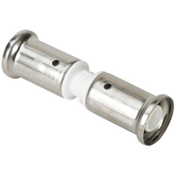 Manchon égal pvdf blanc multicouche à sertir th ou be ø20x2.0