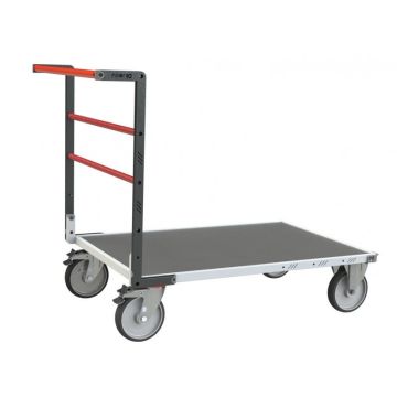 Chariot à dossier fixe 600 kg - Matière du plateau et dimensions au choix