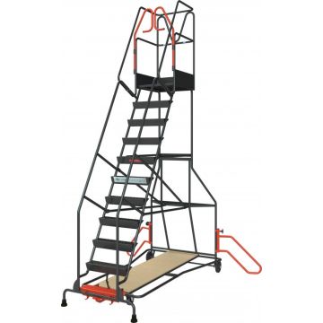 Escabeau à immobilisation automatique 11 marches 150 kg - 830008816