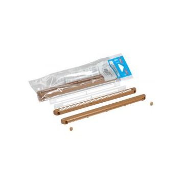 Kit double régulateur + déflecteur + cache vis + vis 22m³ nicoll - bois clair - 1khf122c