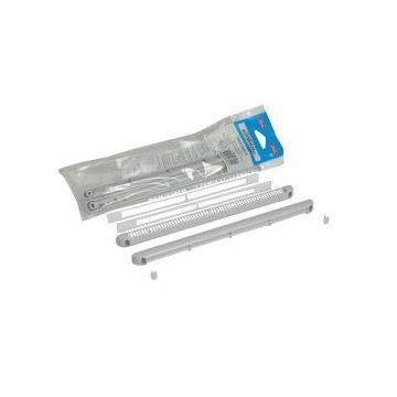 Kit double régulateur + déflecteur + cache vis + vis 30m³ NICOLL - gris clair - 1KHF130G