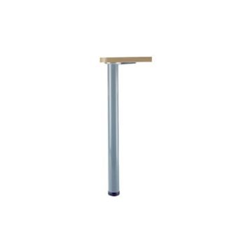 Pied de table extensible MANART - 710 à 1100 mm - Ø 60 mm - acier satiné - 20SATINE