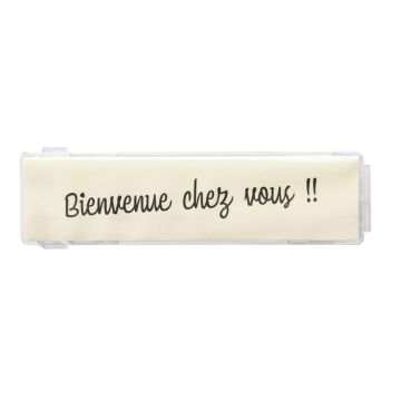 Porte-nom plastique boîte aux lettres type renz - 023723
