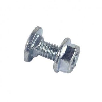 Boulon LENNIE Tête ronde collet carré TRCC - Zingué blanc - Ø10x150 - boite de 25 - BTRCC1015002B