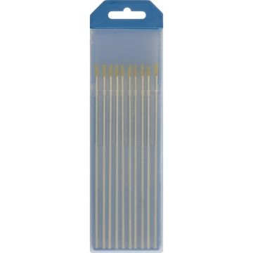Etui de 10 électrodes GYS tungstène Lanthane WL15 Ø 1,6 - Or (AC/DC) - 045330