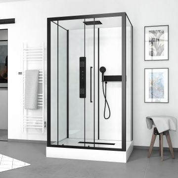 Cabine de douche rectangle 90x115x217 cm - FACTORY 2 Rectangle Aurlane - CAB248