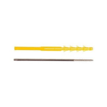Patte à vis longue pour descente d'eaux pluviales ing fixations - m7 x 150 - chev. Ø 10 x 240 - 15 pièces - a140032