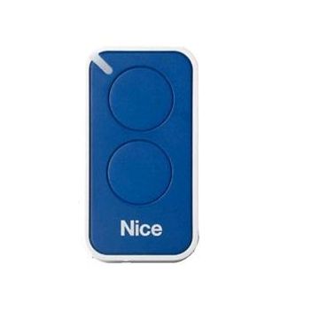 Emetteur de télécommande bleu NICE 2 canaux pour portail et porte de garage - INTI2B