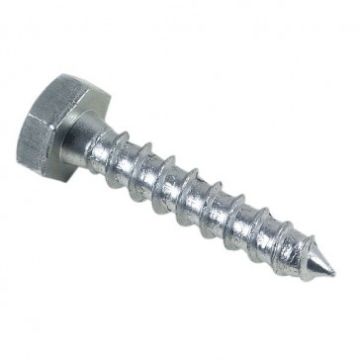 Tirefond lennie - zingué blanc - ø6x25 - boite de 200 - tir0602502b