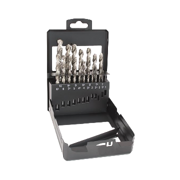 Coffret métal de 19 forets hss cobalt 5% riss - ø 1 à 10 x 0.5 mm - co19v3075ac