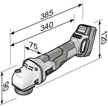 Moteur de base sans fil trinoxflex 18,0 v bme 18.0-ec 5.0 set + accessoires flex - 505935