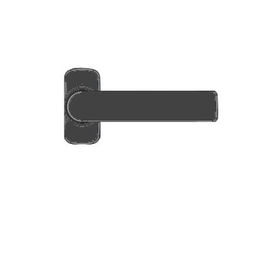Béquille double Hera FAPIM Carré de 8 - Profil 40 à 55 mm - gris anthracite -  2041I_MR