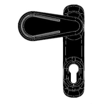 Manoeuvre extérieur oltre fapim - noir 9005 - 8572a/37