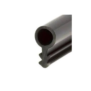 Joint tubulaire S357 PVC Noir KISO - Rainure 3mm feuillure 5mm - 100 mètres - S357