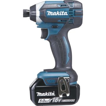 Visseuse à chocs 18 v li-ion 5 ah 165 nm  makita - 2 batteries, chargeur, coffret - dtd152rtj