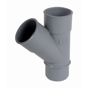 Culotte et embranchement NICOLL simple mâle-femelle à 45° - PVC gris - Ø 40 mm - BH14