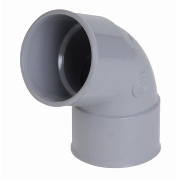 Coude NICOLL femelle-femelle 67°30 - PVC gris - Ø 32 mm - CF66 