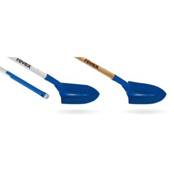 Pelle ronde Col de cygne 290 mm REVEX - Sans manche - 050031