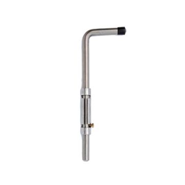 Verrou bourg mermier douille renforcé réglable - 16 x 500 mm - zingué blanc - m-455503