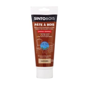 Pâte à bois à l'eau Naturel Tube de 250 grammes - 37900 