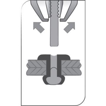 Boîte 250 Rivets aveugles standard SCELL-IT - 4.8 x 25 mm - ASD4825