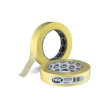 Ruban de masquage bâtiment 60°C Blanc crème 19mm x 50m HPX - MA1950