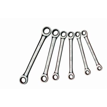 Jeu de 6 clés polygonales a cliquet 8 a 19 mm SAM - 106CJ6