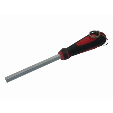 Clé à douille emmanchée bimatiere 6 pans 13 mm avec clip inox fme SAM - 291T13FME