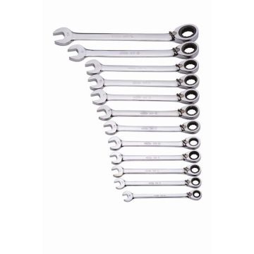 Jeu de 12 clés mixtes a cliquet 8 a 19 mm SAM - 50CJ12
