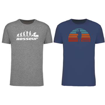 Lot de 2 t-shirt de travail BOSSEUR Evo Greige - 12231-006