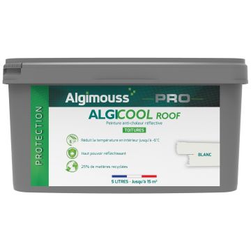Peinture anti chaleur réflective blanche ALGICOOL ROOF pour toiture - Conditionnement choix